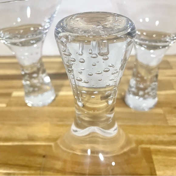 Vintage Swanky Thick Stemmed Martini Glasses Mid Century Bar, MCM Barware 3 - Picture 5 of 10